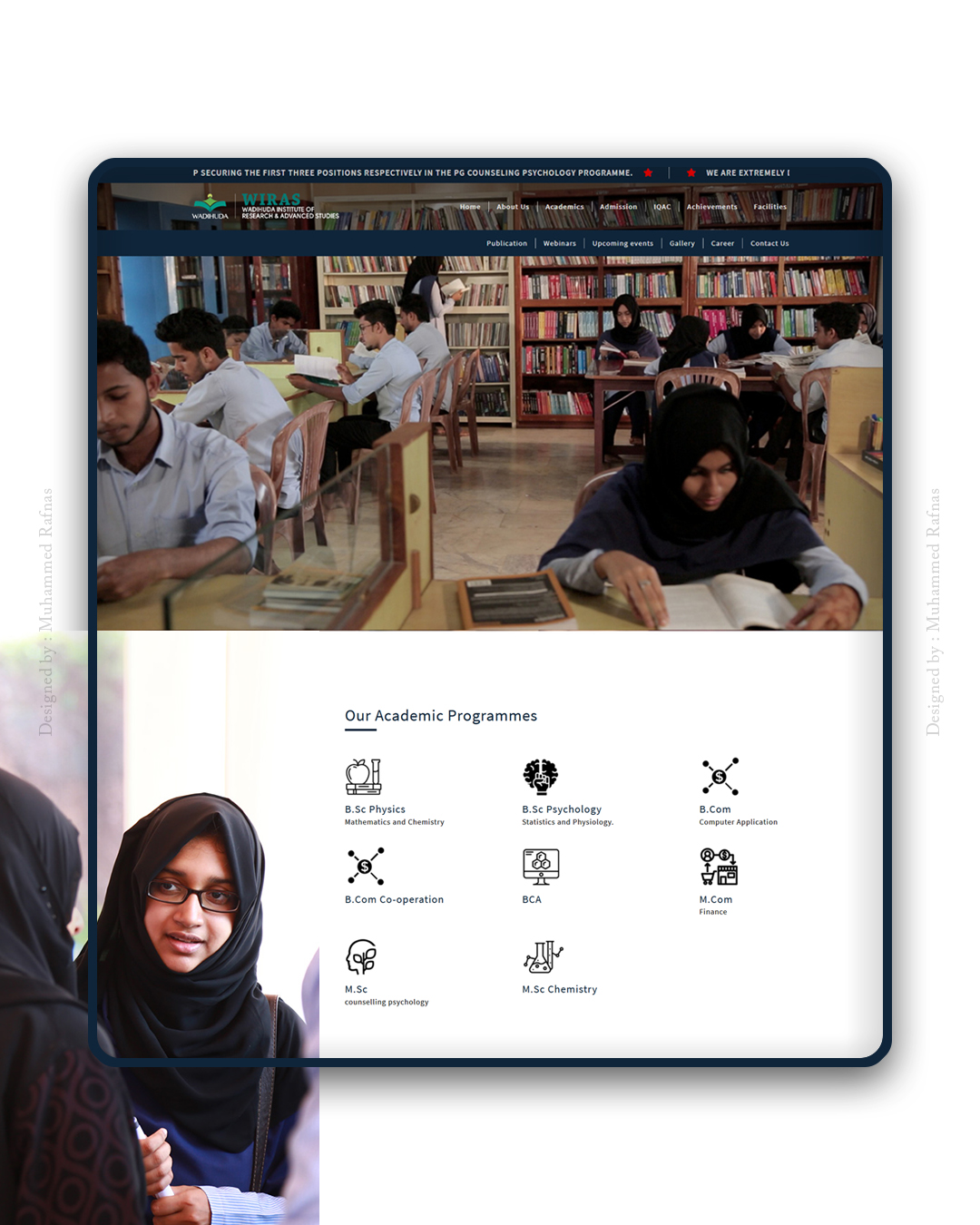 rafnas.in Wiras Kannur Islamic College web Designer Developer